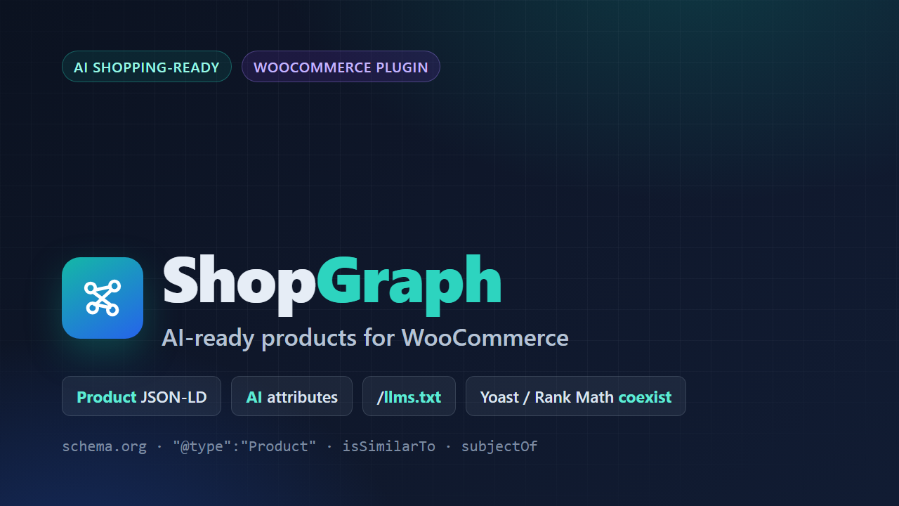 ShopGraph β AI-Ready Products for WooCommerce